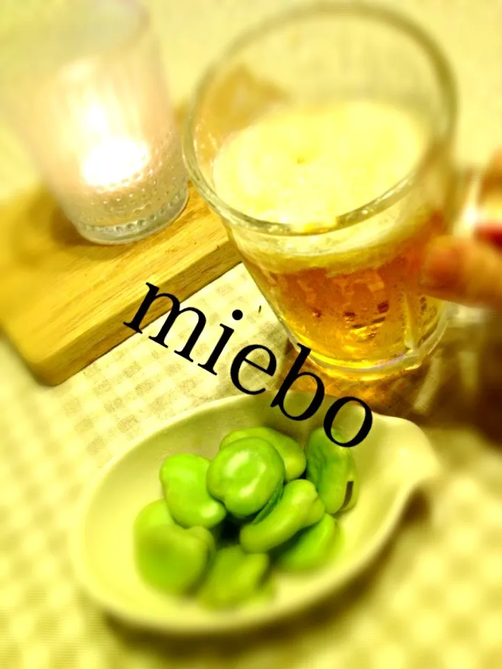 🍻そら豆たべよ(・Д・)ノw|MIEKO 沼澤三永子さん