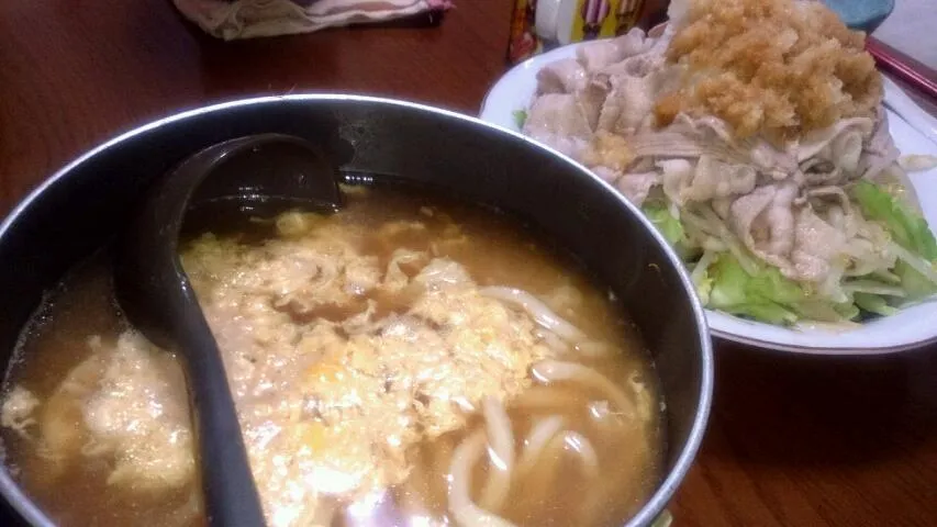 豚しゃぶ茹で野菜 と おじやうどん|加ト吉さん