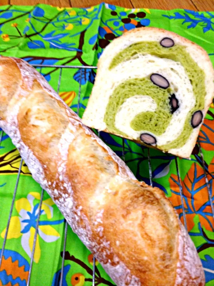 バケット＆抹茶渦巻きパン|よーこさん