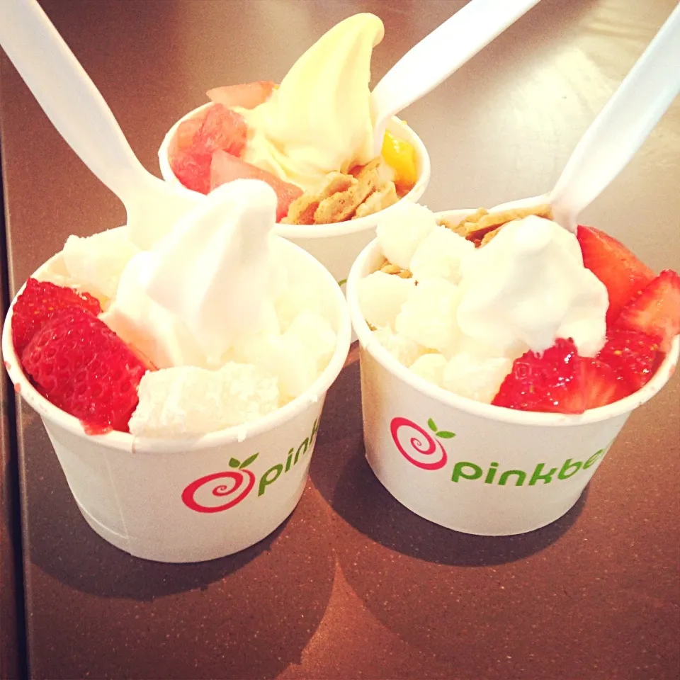 Frozen yogurt. Healthy dessert.|pesci Tさん