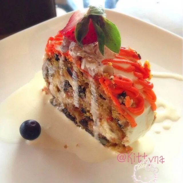 (Oishii∀`)红萝卜起司蛋糕卷-Carrots cake 👍🌟🌟🌟📍Coffee Valley|🎀Kittyna🌸さん