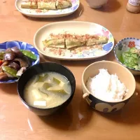 筑前煮＆茄子焼き＆きゅうりの酢の物|みかさん