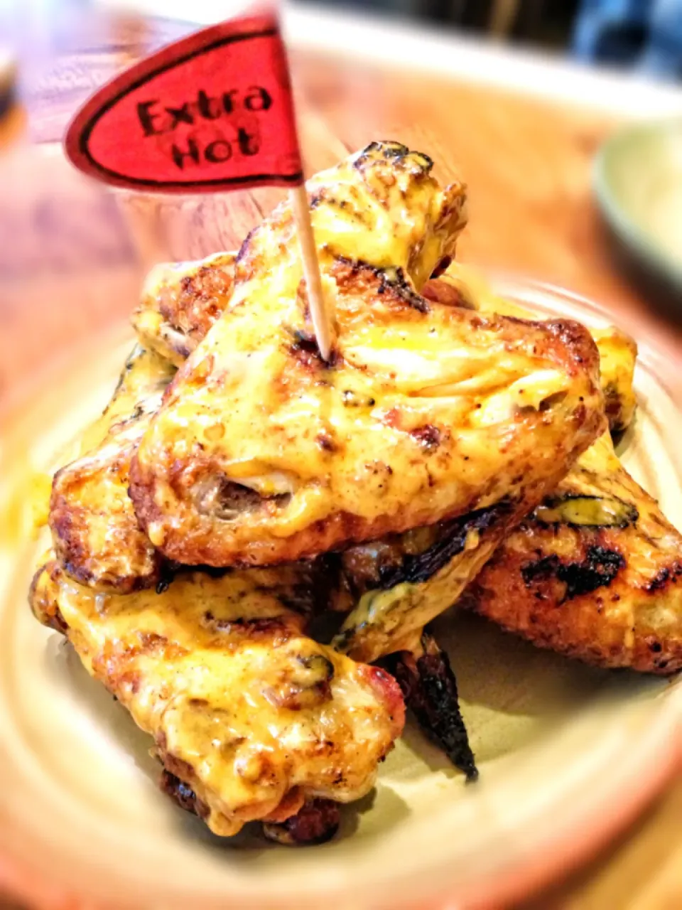 Chicken wings with extra hot Peri sauce|michelleさん