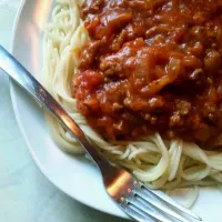 Spaghetti Bolognese (pasta and meat sauce)|Neil Oldhamさん