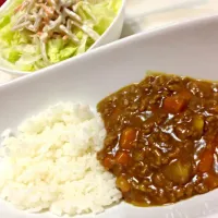 キーマカレー                                 4年生の息子が野菜を全部切ってくれました。 玉ねぎを切る時はゴーグルをしてました。😁|chikoさん