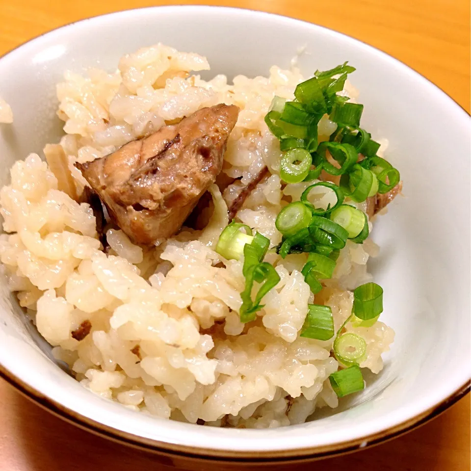 サバ缶の炊き込みご飯♡生姜をあと混ぜ( ॢꈍ૩ꈍ) ॢ❤|かよさん