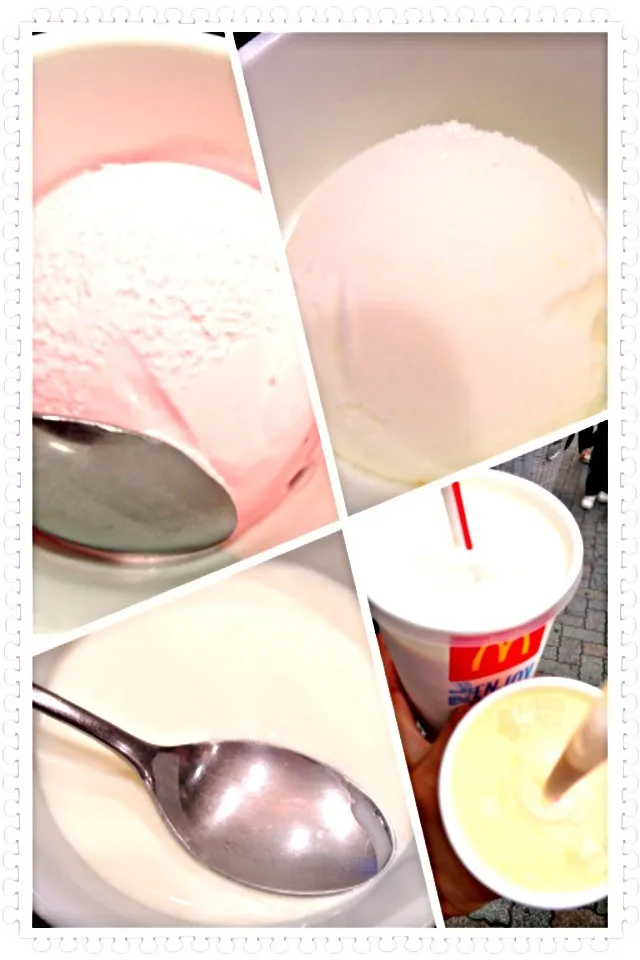 Strawberry,vanilla,yuzu ice🍨milk pudding🍼Mac Shake|🌈Ami🍻さん