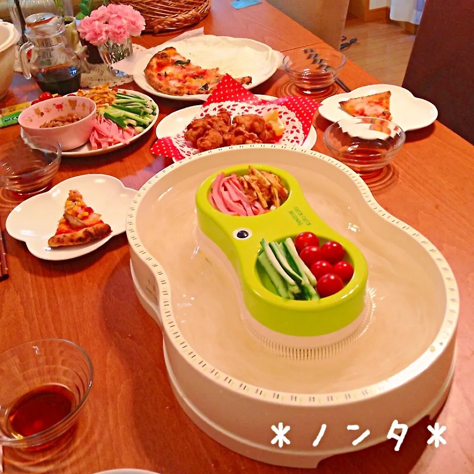 Snapdishの料理写真:そうめん流しパーティー♡|＊ノンタ＊さん