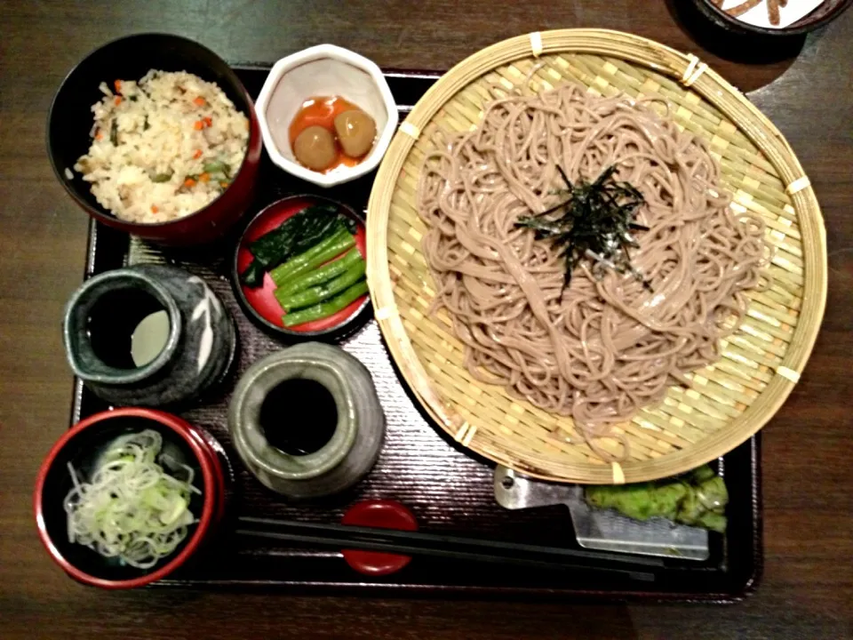 ざるそば定食|ばーさんさん