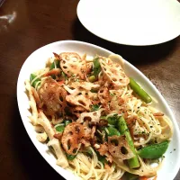 桜エビと色々野菜のパスタ|裕也さん