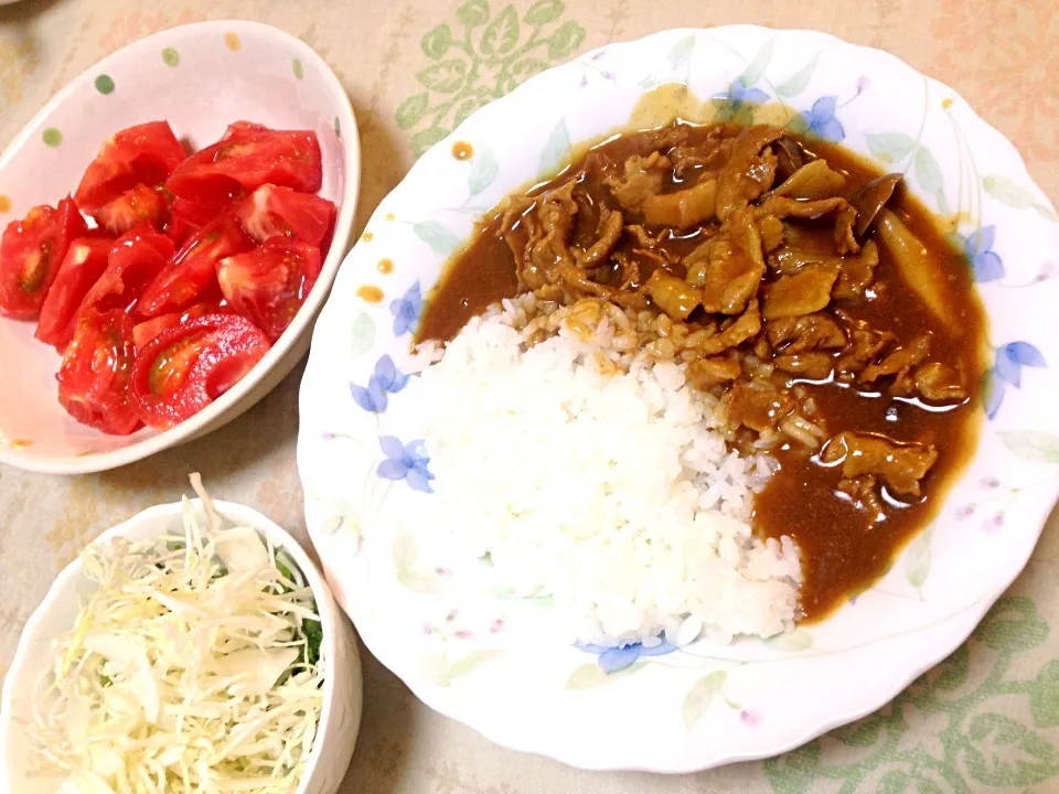 夕飯・豚肉とえのき茸カレーライス|ゆうじ.さん