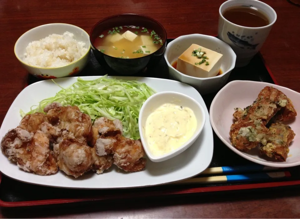 竜田揚げ定食🎶|もんちゃんさん