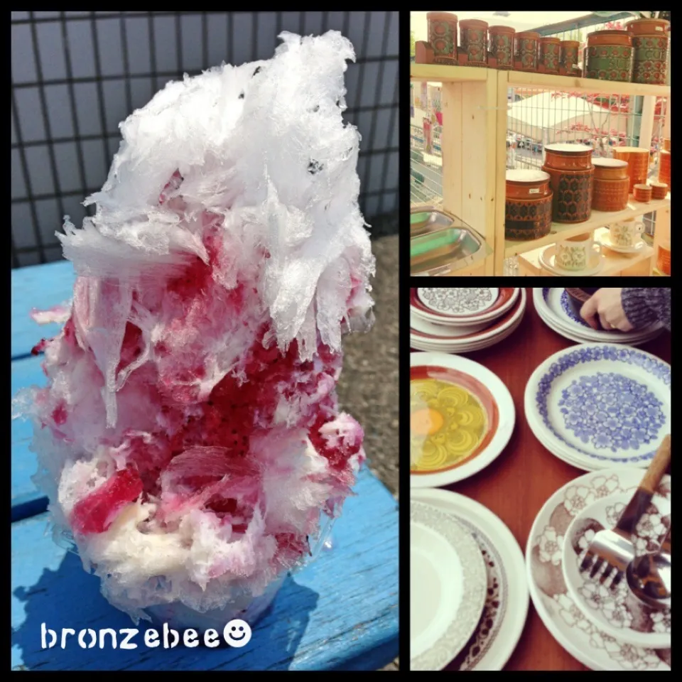 Snapdishの料理写真:今年初のカキ氷！🍧@東京蚤の市|bronzebeeさん