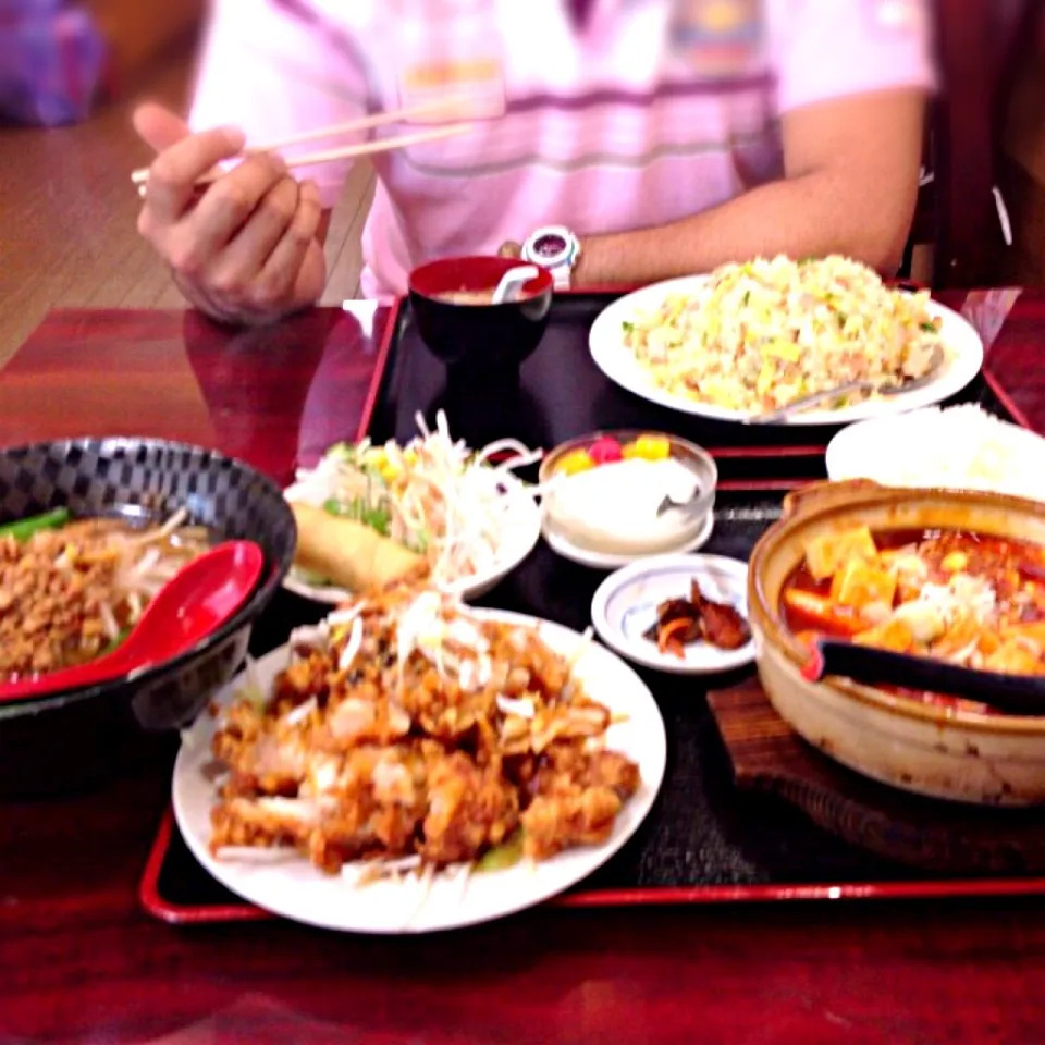 四季紅の麻婆豆腐定食|かおりさん