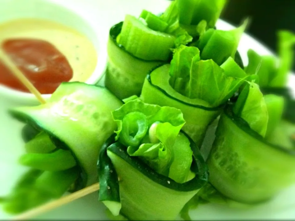 Snapdishの料理写真:一口ズッシリ巻き緑野菜🌱(￣▽￣)|ふかرさん