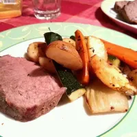 Roastbeef with rosemary spring veggies|anja bukovecさん