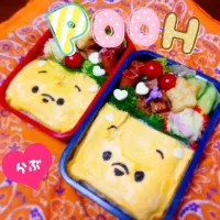 Snapdishの料理写真:プーさん弁当♬|☆にゃみ☆さん