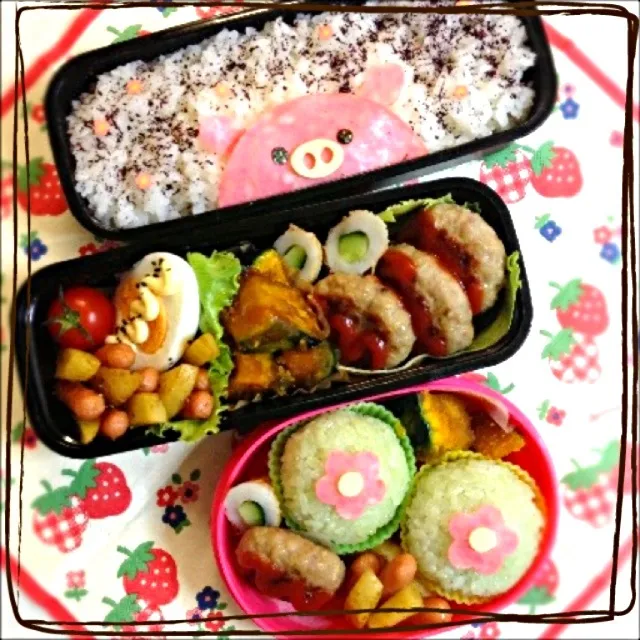 旦那サマと末っ子ᑦᑋᵃᵑ✼ のお弁当|ゆりっぺ⋆*❁さん