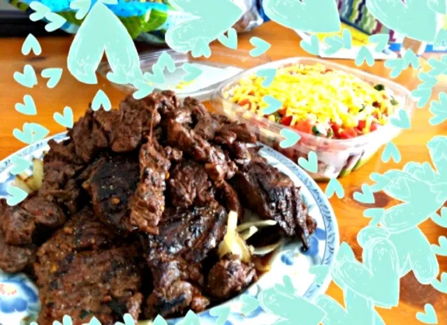 Carne asada with 5 layer dip|Juliee ~ ジュリーさん