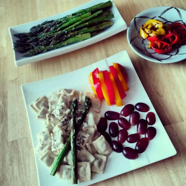 Ravioli with grilled vegetables|Ren I Cookさん