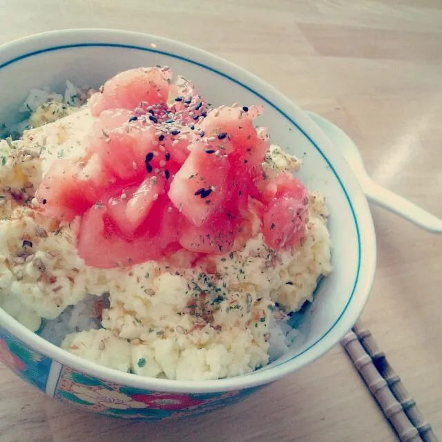 creamy egg rice bowl|Ren I Cookさん