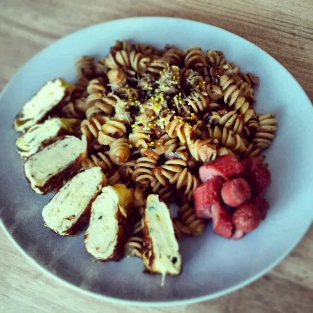 stir fry pasta with tamagoyaki|Ren I Cookさん