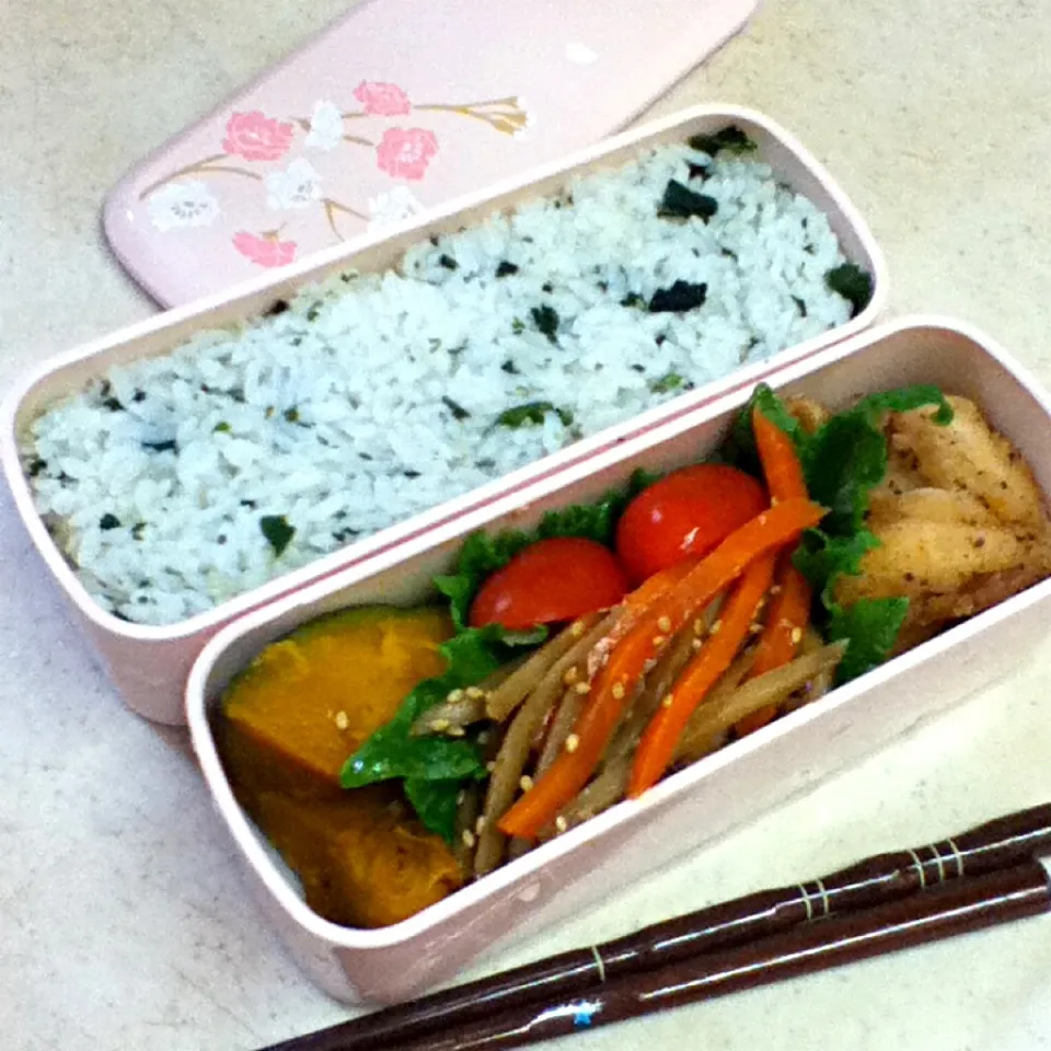 今日のOL弁当。娘は今日からテストなので弁当なし。Today's lunch box.|hoppycowさん