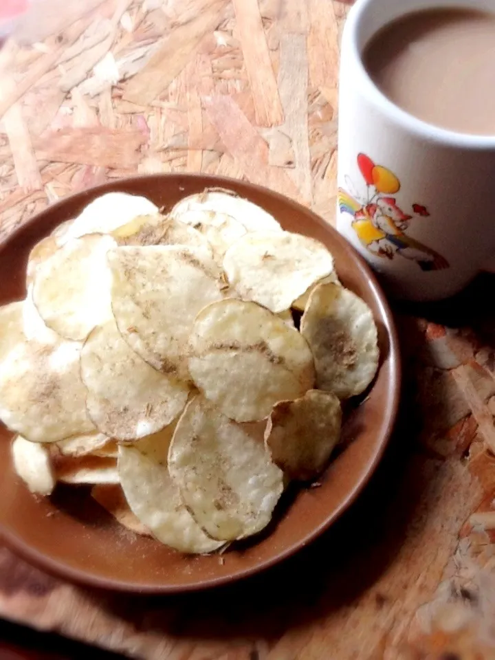 レンジでポテトチップス✨|さとう かおりさん