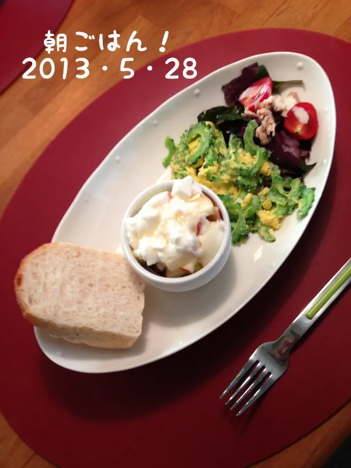 Snapdishの料理写真:朝ごはん  2013・5・28|ローゼルさん