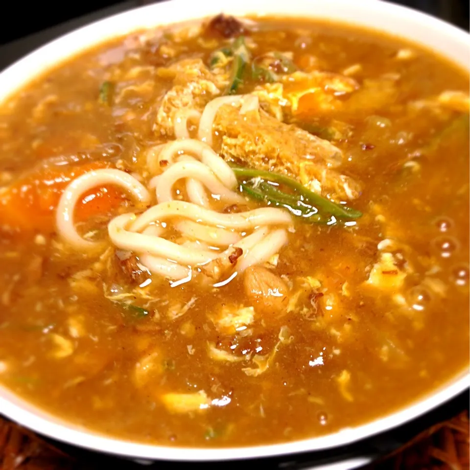 残りカレーでとろりカレーうどん|ゆかりさん