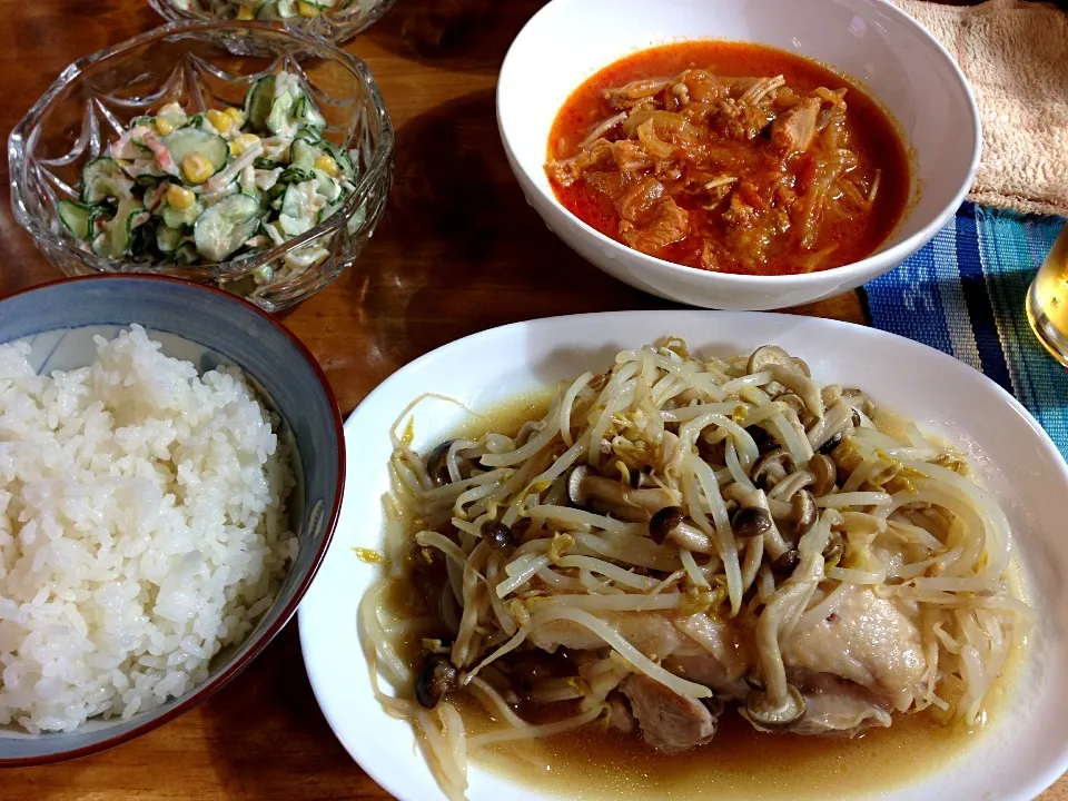 鶏の蒸し焼き他(^O^)／|すかラインさん