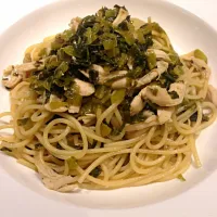 高菜とササミの和風パスタ|ちかなさん