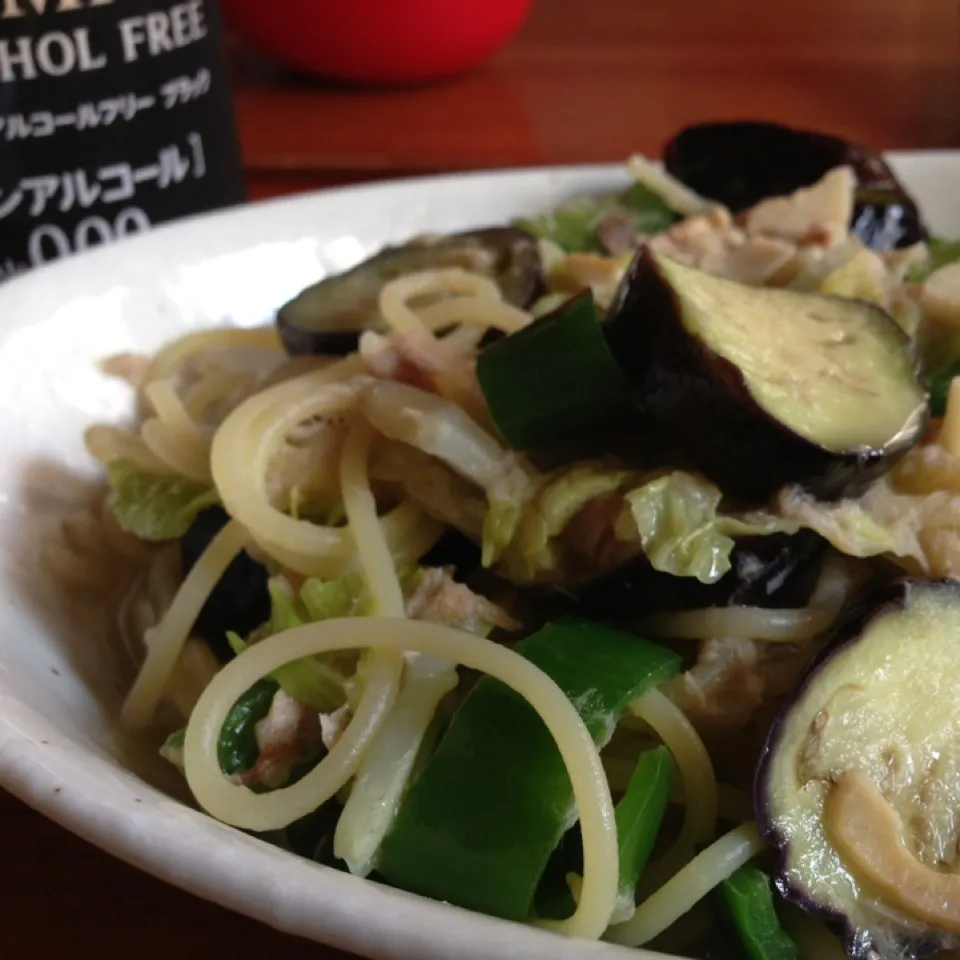 アンチョビのパスタ ツナと野菜ね♪|みどりっちさん