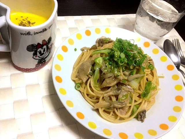 舞茸とキャベツの和風味噌パスタ|なつさん