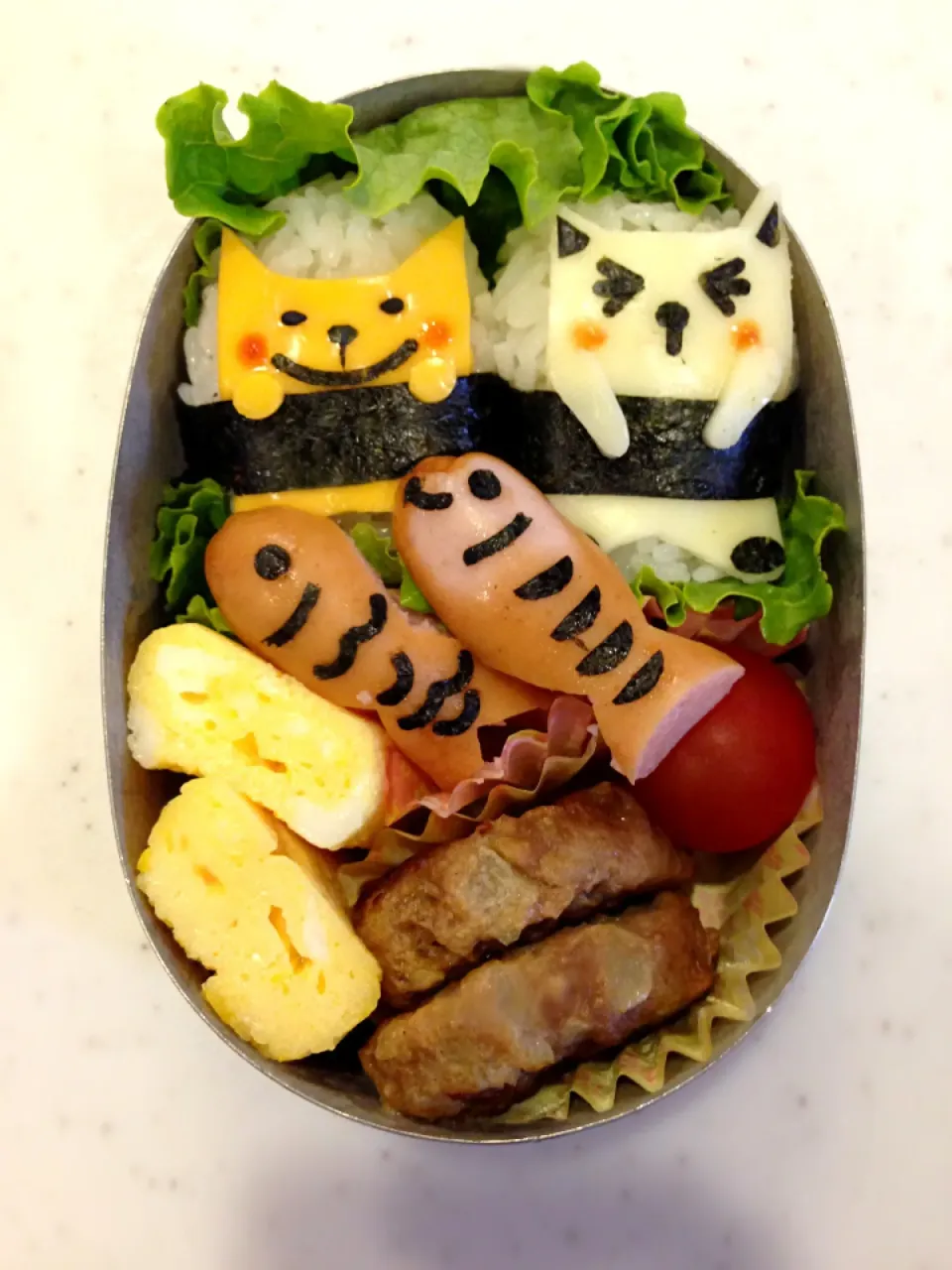 猫と魚のお弁当|Kaori Kawamuraさん