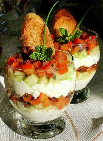 healthy salad verrine|viviさん