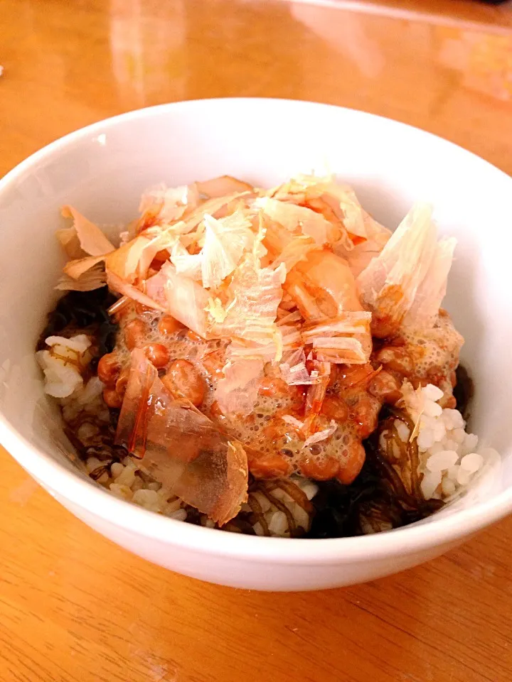 調整丼★納豆もずく丼|吉川 愛さん