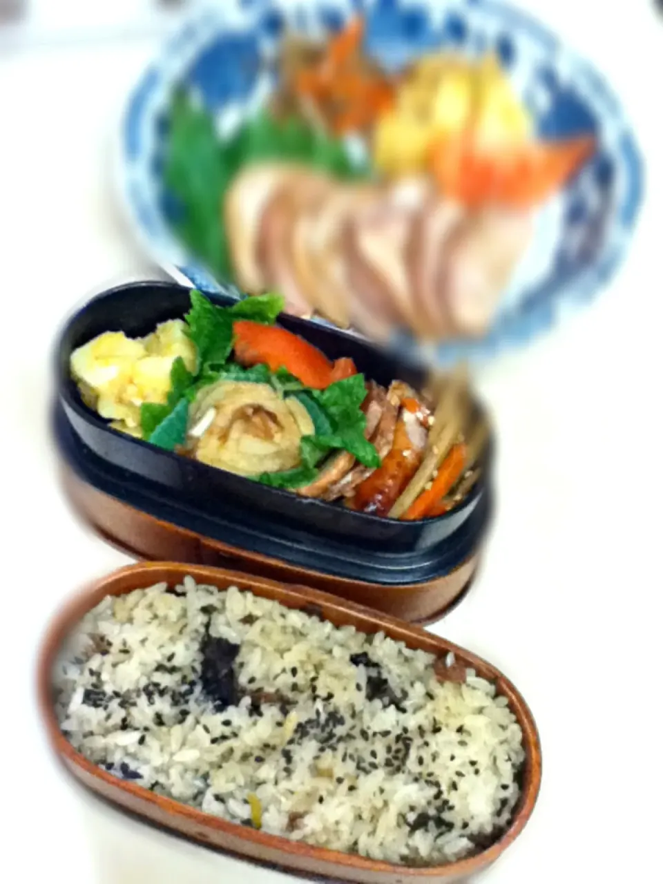 今日のOL弁当&JKランチプレート。 Today's my lunch box & lunch plate for daughter.|hoppycowさん