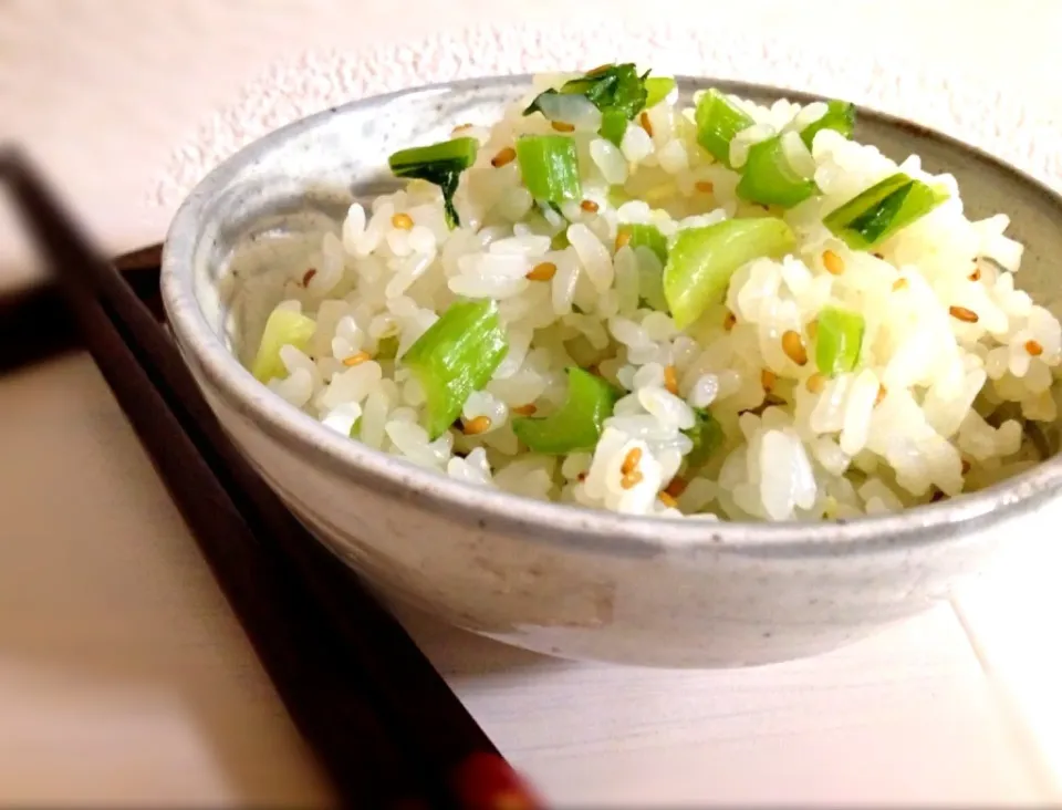 カブの葉で混ぜご飯|のっちゃんさん