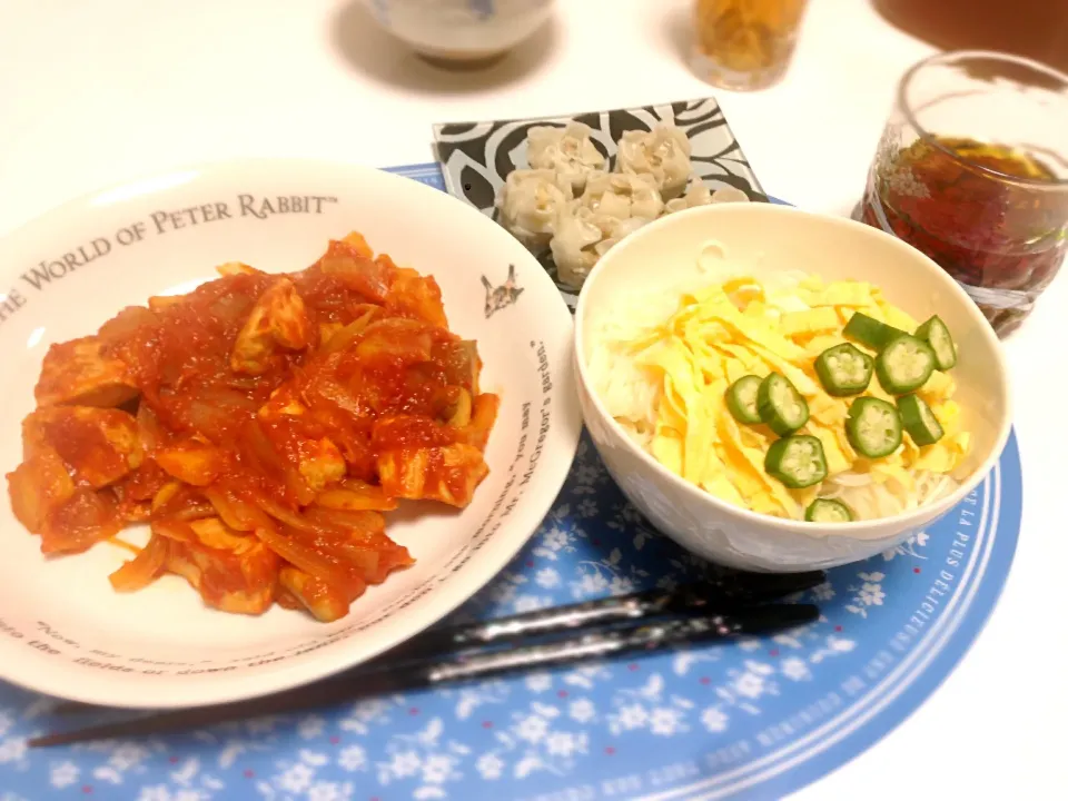 そーめん チキントマト煮込み|安藤寛章さん