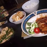 鶏肉の照り焼き
いんげんの豚しゃぶごまみそ|えりかさん