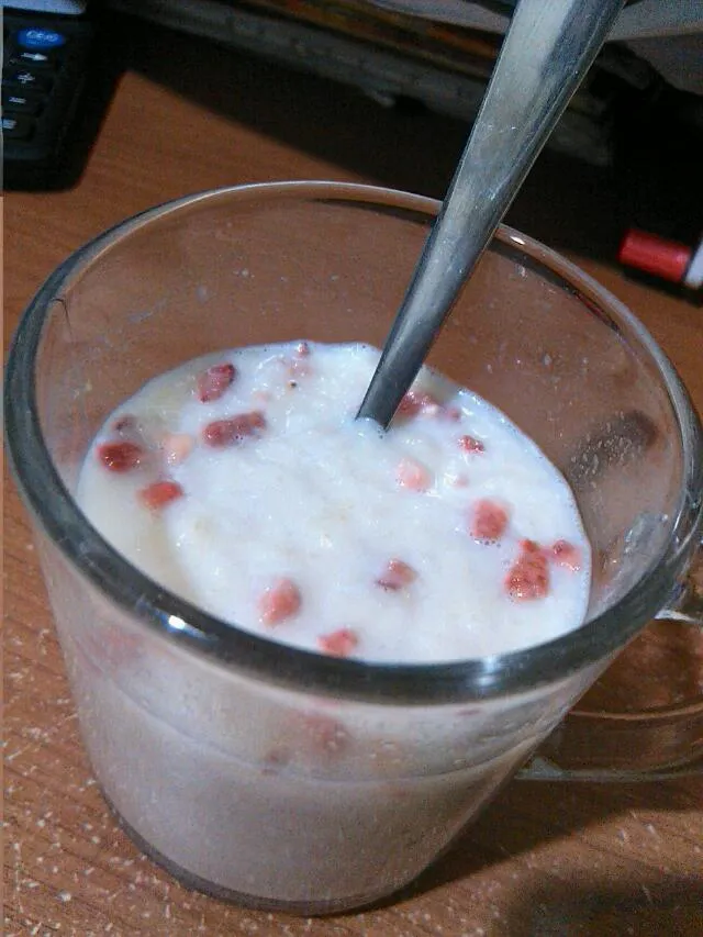 instant oat drink with fruit ^^ for my dine tonight|ticcachanzさん