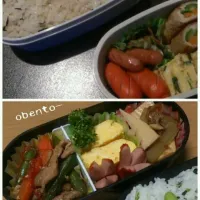 Snapdishの料理写真:職場でお弁当交換♡|かんみぅさん