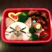 Snapdishの料理写真:モンハンの💡アイルー弁当🐱|RUUさん