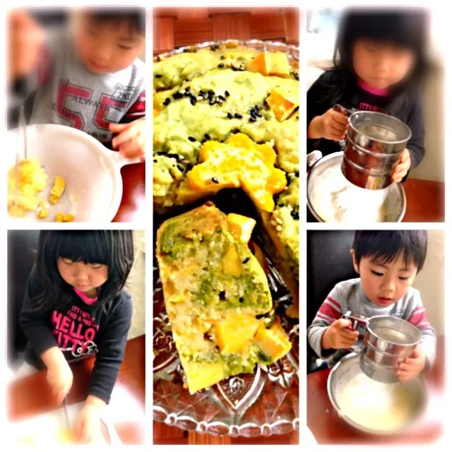 the process of making😆Cake🍠Kids cooking🎵ｹｰｷ作り|🌈Ami🍻さん