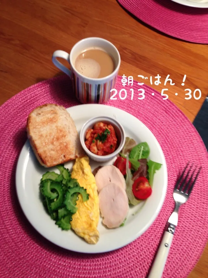 Snapdishの料理写真:朝ごはん  2013・5・30|ローゼルさん