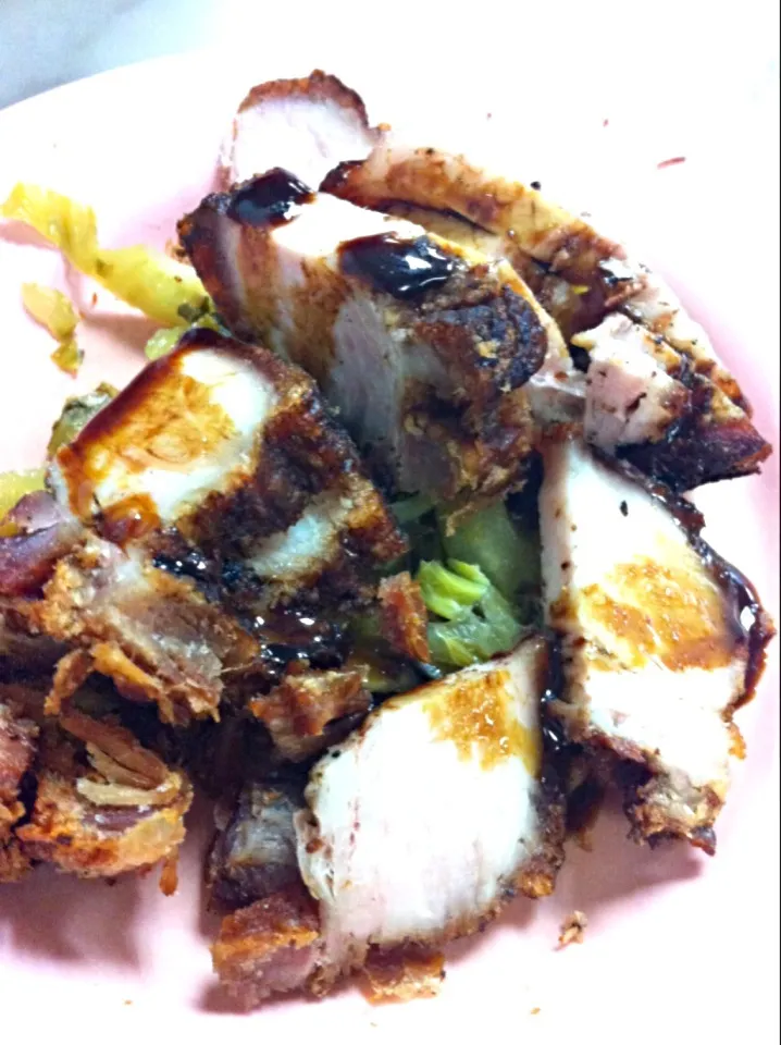 Roast pork with sweet sauce and Kiam chye|karen limさん