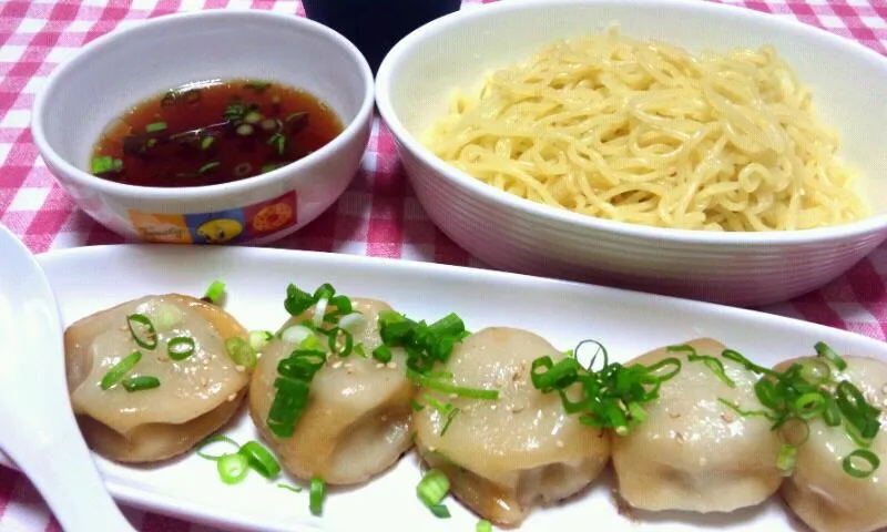 ざるラーメン、焼き小籠包|まあるさん