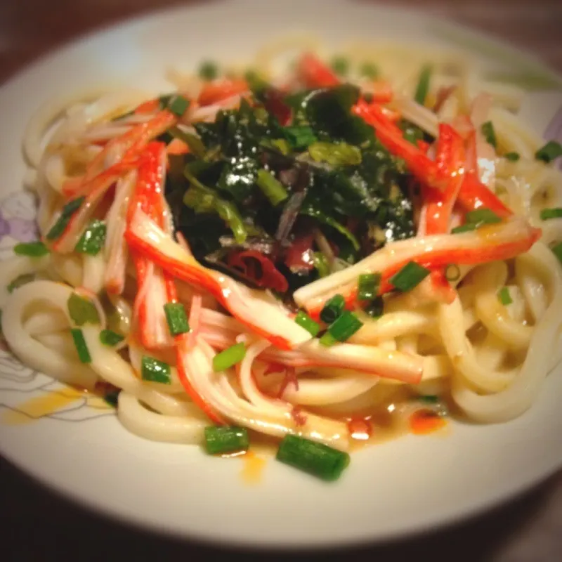 冷やしうどん 胡麻＆ラー油味|HAMUHAMUHAAAさん