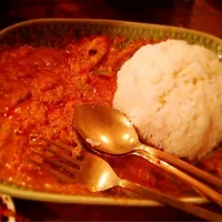 Snapdishの料理写真:蟹のカレー炒め、ご飯追加|naoさん